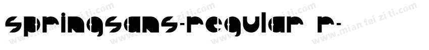 SpringSans-Regular R字体转换